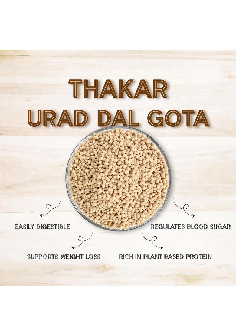 Thakar Unpolished Urad Gota 1Kg | Whole White Dal & Naturally Processed Rich In Protein Fiber Ideal For Idli, Dosa, Vada Makhani 100% Pure Natural Indian Pulses Vegan Gluten-Free