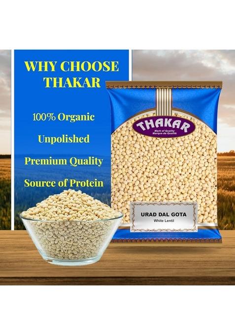 Thakar Unpolished Urad Gota 1Kg | Whole White Dal & Naturally Processed Rich In Protein Fiber Ideal For Idli, Dosa, Vada Makhani 100% Pure Natural Indian Pulses Vegan Gluten-Free