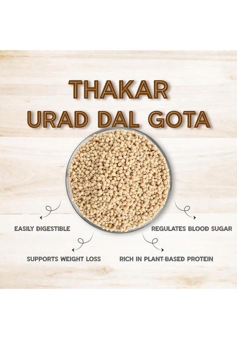 Thakar Unpolished Urad Gota 1Kg | Whole White Dal & Naturally Processed Rich In Protein Fiber Ideal For Idli, Dosa, Vada Makhani 100% Pure Natural Indian Pulses Vegan Gluten-Free