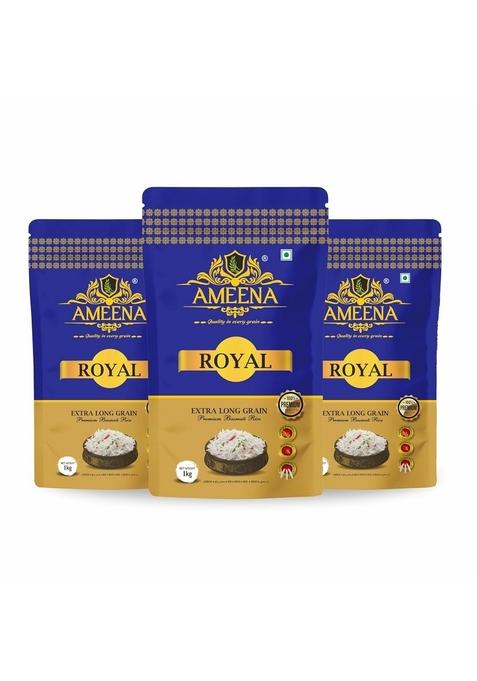 Ameena Royal Basmati Rice, Premium Extra Long Grain (3 Kg)