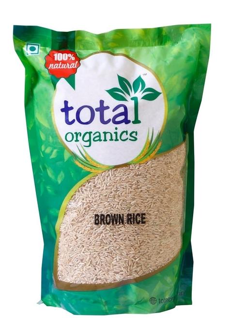 Total Organics Multigrain Brown Organic Whole Grain Rice High In Fiber Low Carb Zero Cholesterol Enriched With Vitamins And Minerals 1 Kg