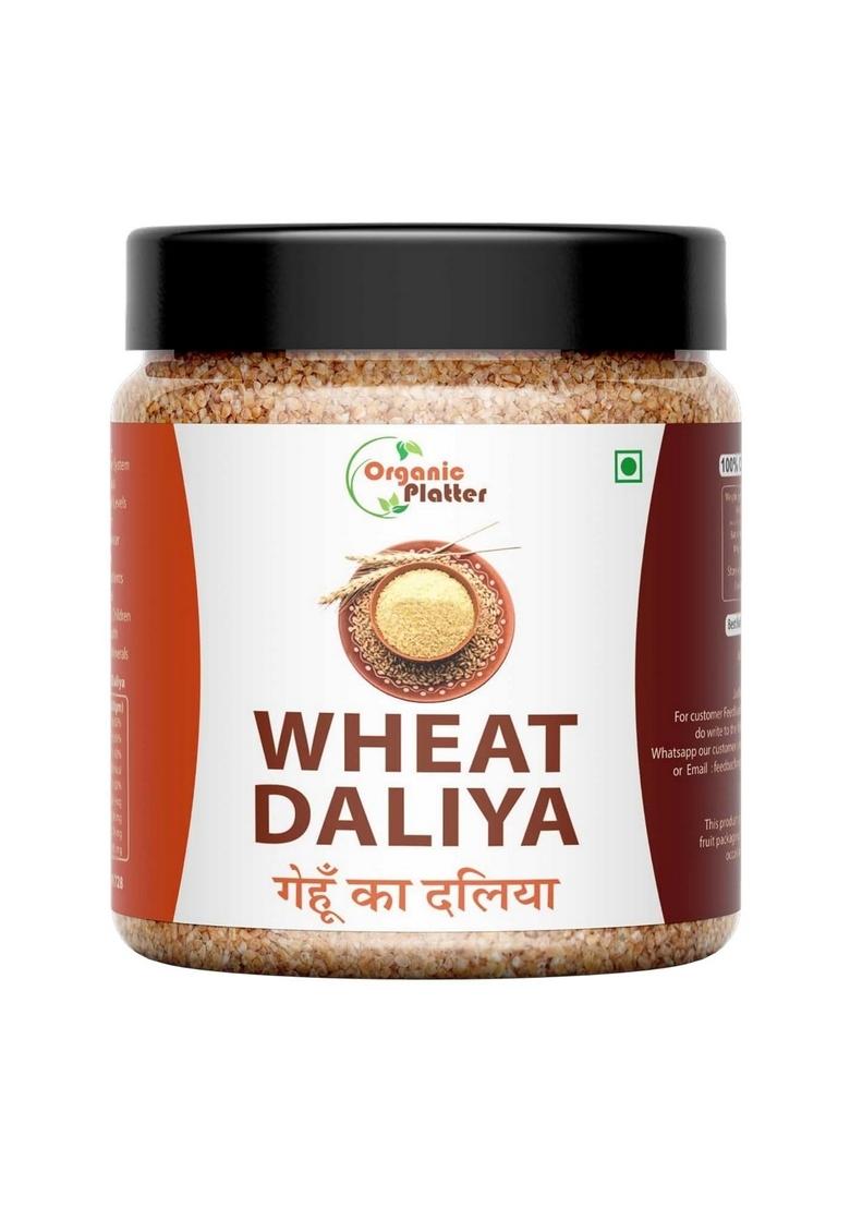 Organic Platter Wheat Daliya |Broken Wheat| Dalia| Gehu Ka Daliya| Khapli High Protein Daliya|Bulgur