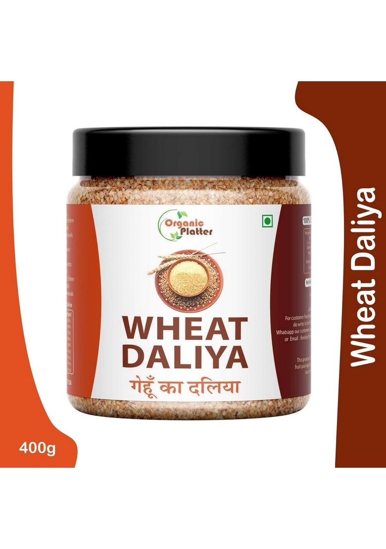 Organic Platter Wheat Daliya |Broken Wheat| Dalia| Gehu Ka Daliya| Khapli High Protein Daliya|Bulgur