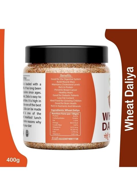 Organic Platter Wheat Daliya |Broken Wheat| Dalia| Gehu Ka Daliya| Khapli High Protein Daliya|Bulgur