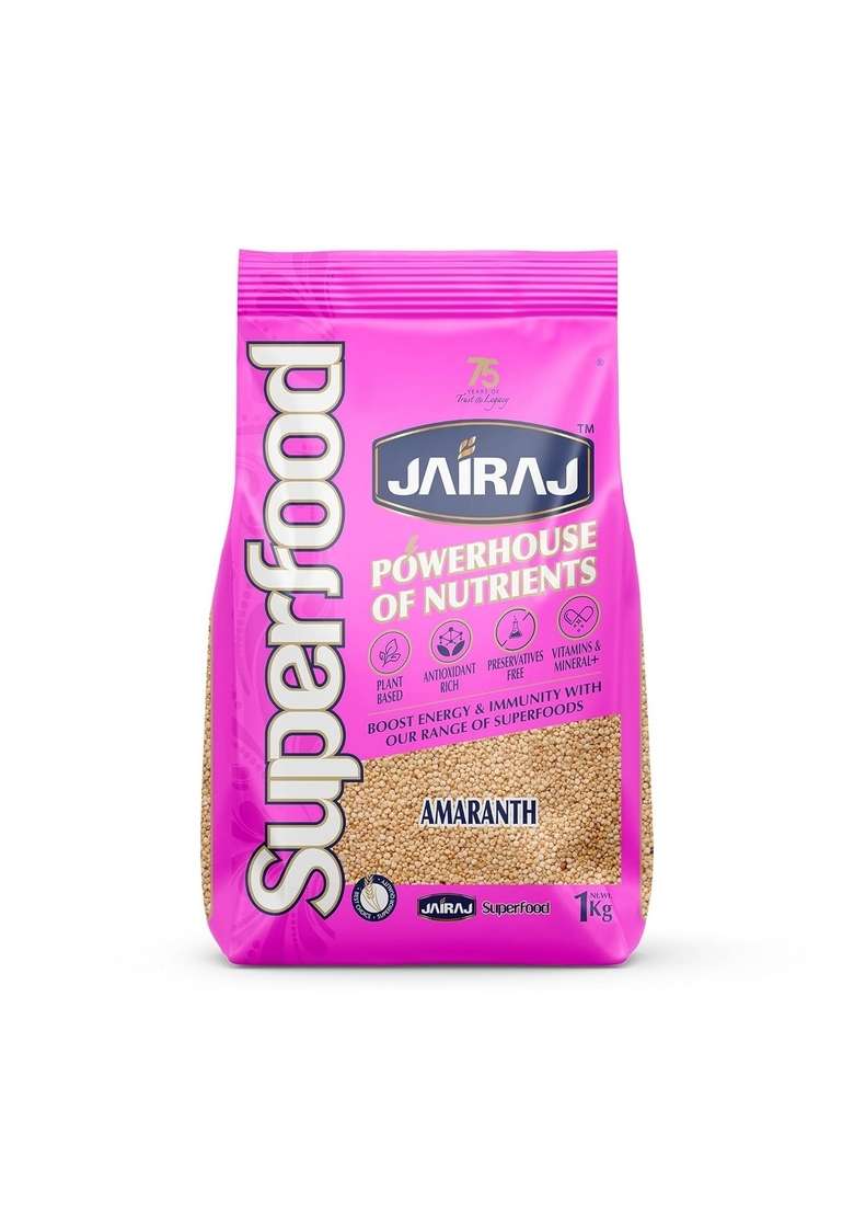 Jairaj Amaranth (Rajgira) Seeds - 1Kg | Rich In Fiber And Protein No Cholesterol Gluten Free - Indya