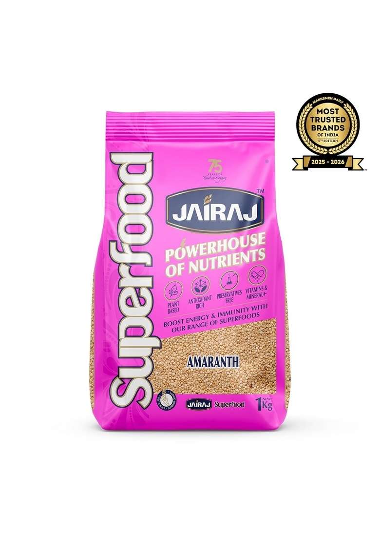 Jairaj Amaranth (Rajgira) Seeds - 1Kg | Rich In Fiber And Protein No Cholesterol Gluten Free - Indya