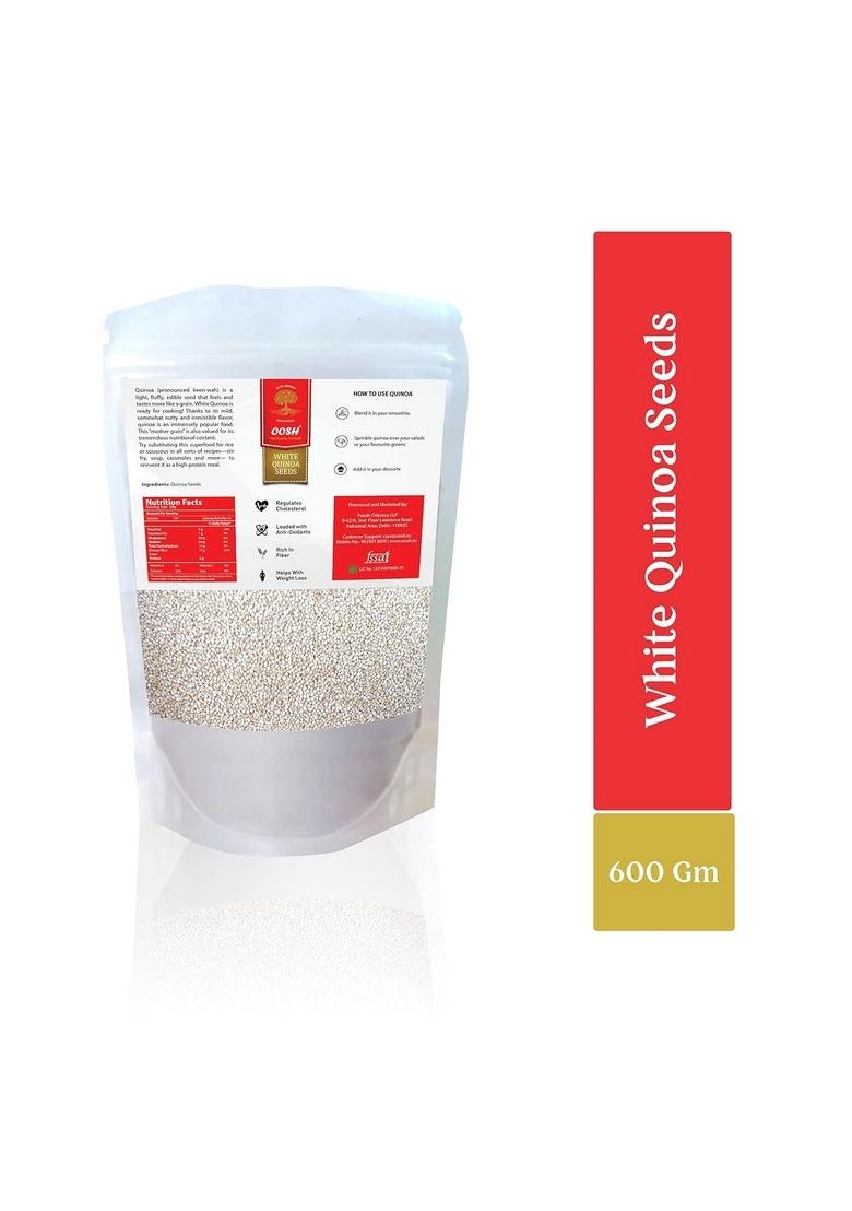 Oosh Premium Quinoa Seeds | Pre-Washed & 100% Saponin Free Pouch Packaging 600G
