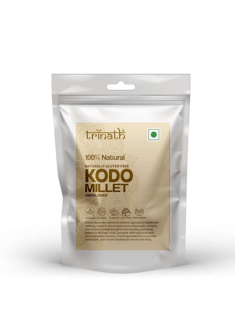Trinath Organic Kodo Millet 500G | Gluten-Free Superfood Kodra Koden Varg Harka Arikelu Arika Koovaragu Whole Grain For Weight Loss & Diabetics High Fiber Protein Non-Gmo 100% More Fibre Than Rice Sree Anna Try Millets - Indya