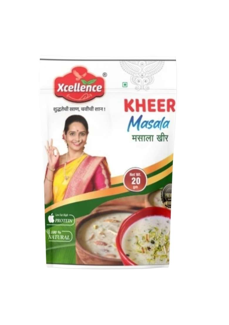 Xcellence Kheer Masala 20G | Premium Blend Of Natural Spices & Dry Fruits Perfect For Rich Flavourful 100% Natural, No Preservatives - Indya