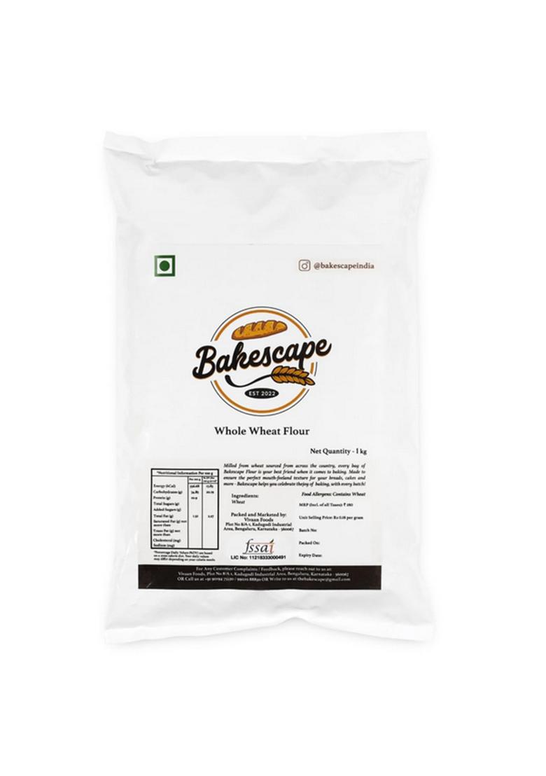 Bakescape Whole Wheat Flour 1Kg
