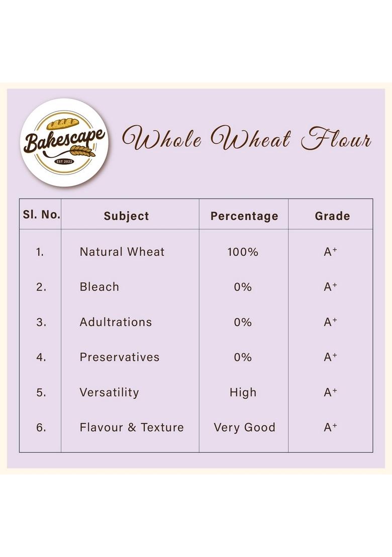 Bakescape Whole Wheat Flour 1Kg