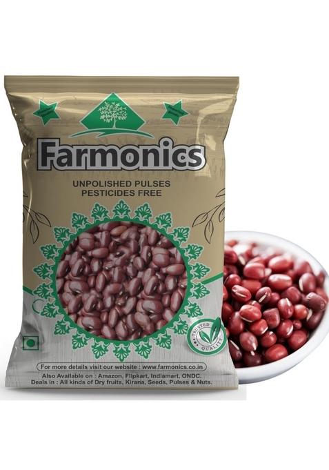 Farmonics Cowpea Red Lobia | Lal Lobiya Whole Eyed Cowpeas Premium Unpolished Pulses 1 Kg