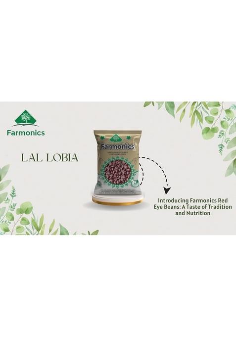 Farmonics Cowpea Red Lobia | Lal Lobiya Whole Eyed Cowpeas Premium Unpolished Pulses 1 Kg