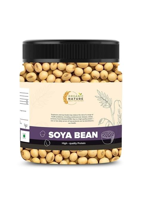 Organic Nature Soya Bean Seeds | Soyabean Dana Protein & Natural 250 Gms [Jar Pack] (250 Grams (Pack Of 1 Grams))
