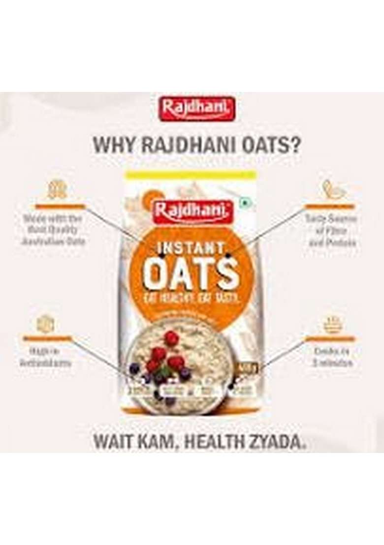 Rajdhani Oats (Pack Of 2, 400Gm) - Indya