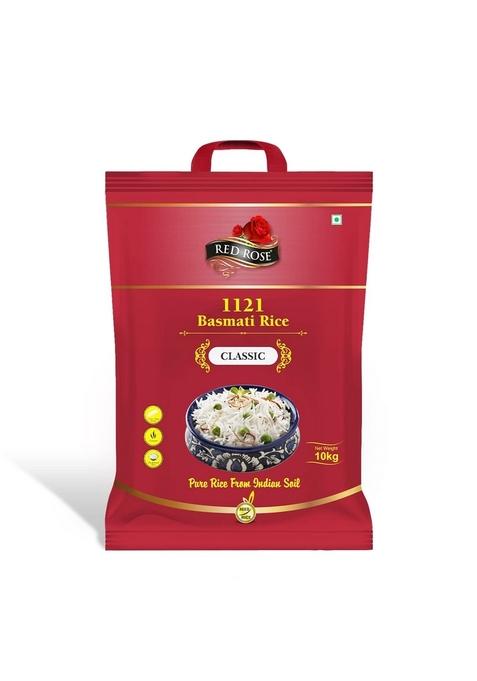 Red Rose Classic Basmati Rice 10Kg, Perfectly Aged, Rich Aroma, Best Indian