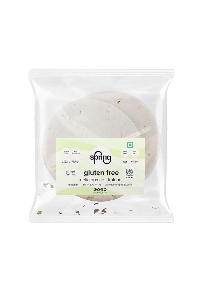 Sprinng Gluten Free Kulcha, 140 Gram, (Pack Of 2) - Indya