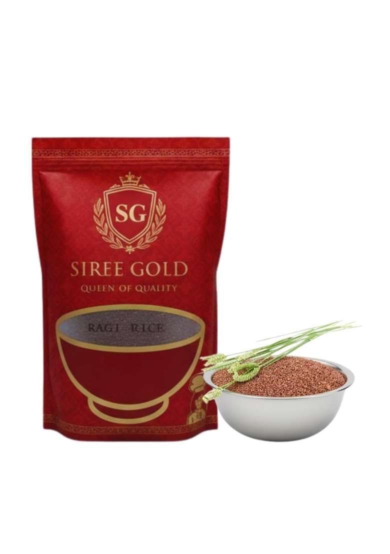 Siree Gold Premium Finger Millet (Ragi, Kezhvaragu) | 100% Natural, Unpolished, Gluten-Free & Calcium-Rich Traditional - 1Kg - Indya