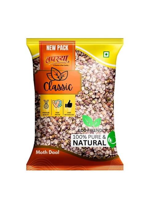 Tapasya Unpolished Moth Dal 1 Kg Pack Naturally Rich Source Of Protein Cholesterol Free (Moth Dal)