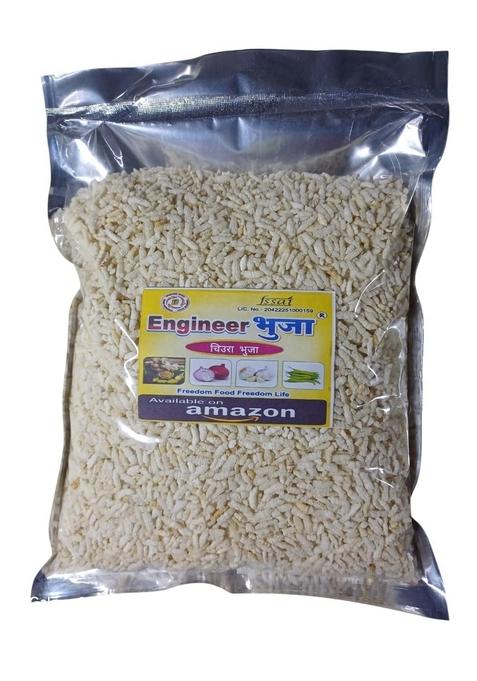 Engineer Bhuja Roasted Poha Chura – Natural, Aromatic, Healthy Snack | Desi Brown Rice Flakes Flattened Bhunja 800Gm Pack