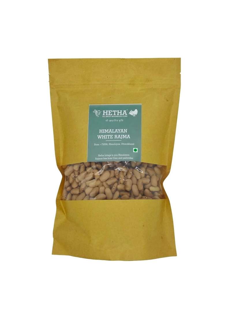 Hetha Himalayan Munsiyari White Rajma Organically Grown In Uttarakhand - 1Kg - Indya