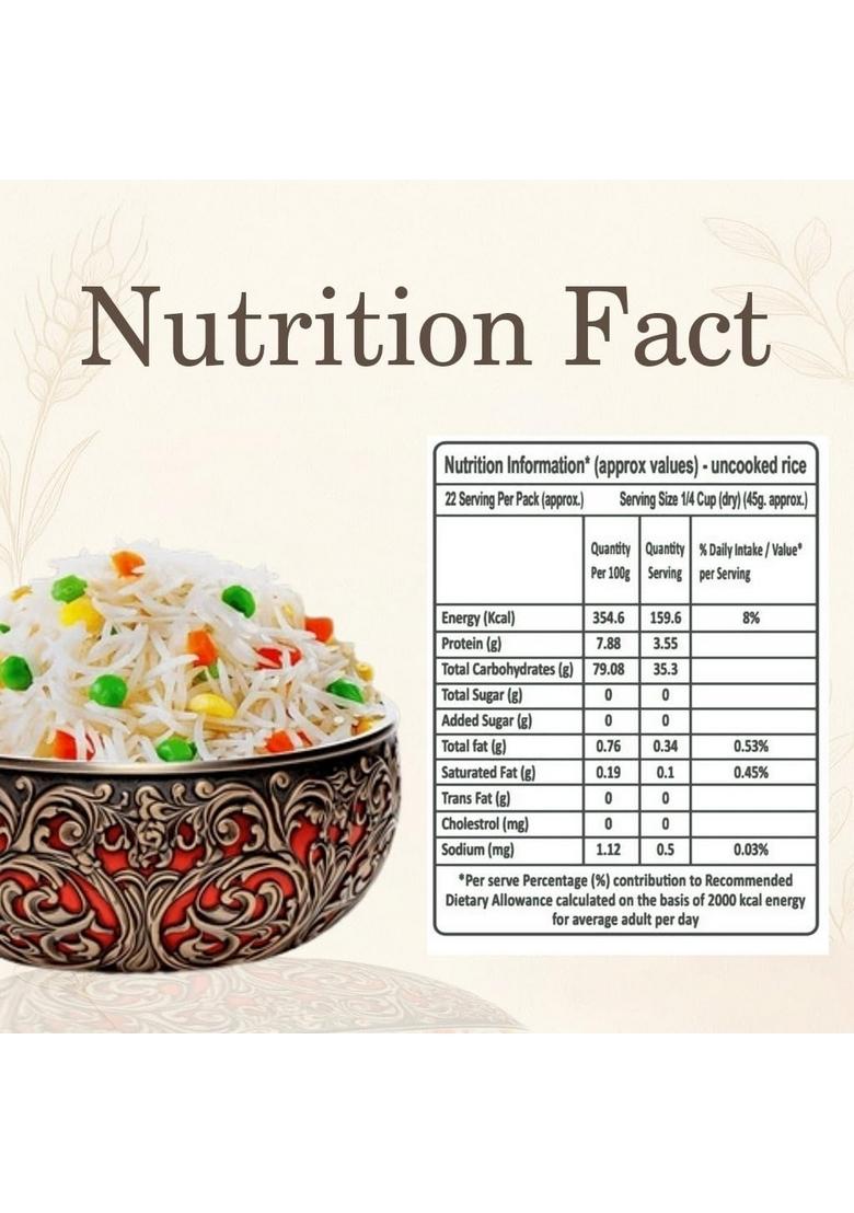 Mansa Super Basmati Rice 1Kg | Aged Long Grain Naturally Aromatic & Fluffy Ideal For Biryani, Pulao Daily Cooking Non-Sticky Hygienically Packed