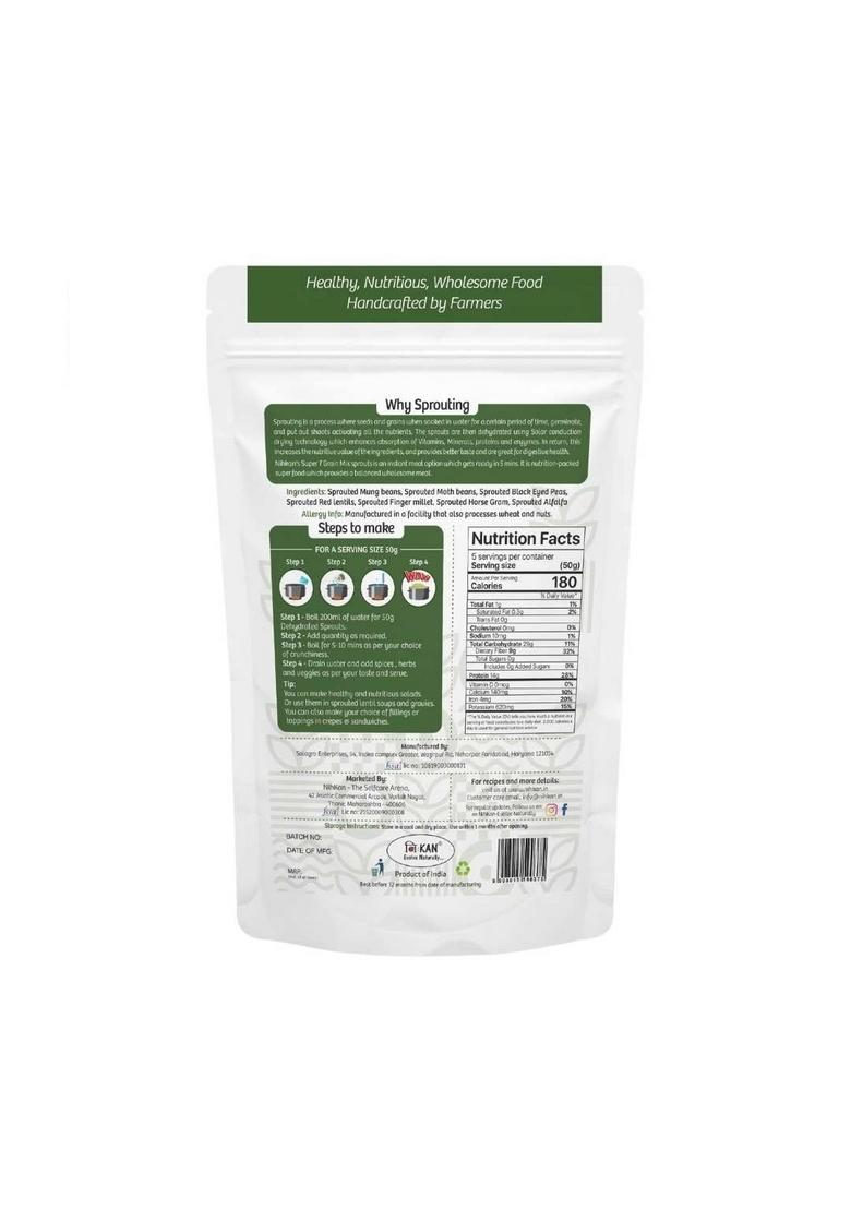 Nihkan Dehydrated Instant Multi Mix Grains Sprouts