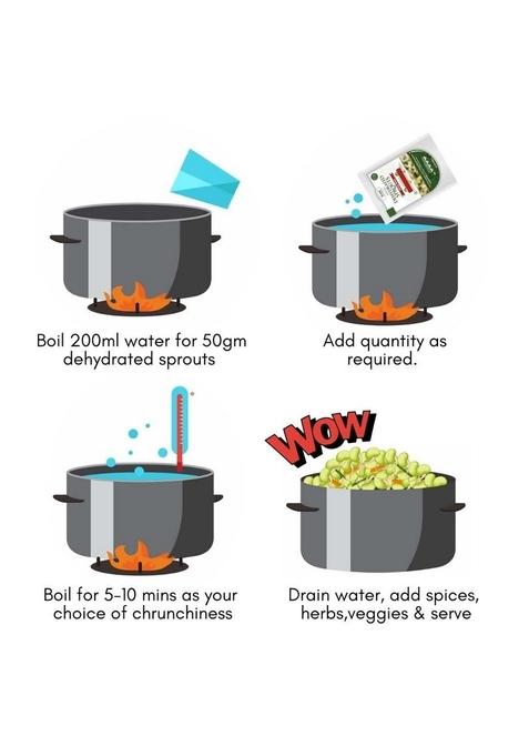 Nihkan Dehydrated Instant Multi Mix Grains Sprouts