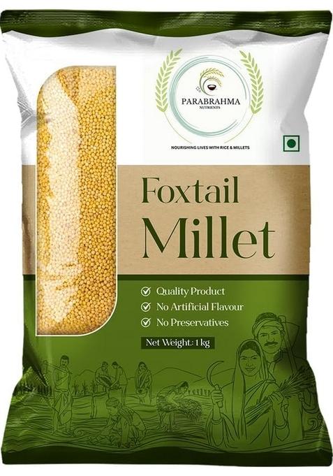 Parabrahma Foxtail Millets | Low Glycemic Index Rich In Fiber Controls Blood Sugar Nutrient (1 Kg)