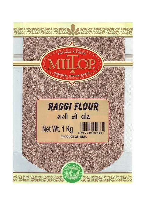 Miltop Ragi Flour | Nachini Atta Finger Millet Puttu Powder Export Quality(1Kg)