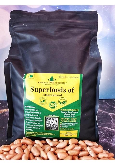 Raindrop Home Products - Eat Right, Live Right Harshil Rajma, Uttarakhand White No Chemical Polish 950G