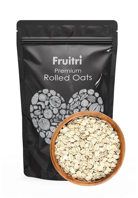 Fruitri Premium Rolled Oats 250G- Diet Food, Whole Grain, Breakfast Cereal (Plain, 250)