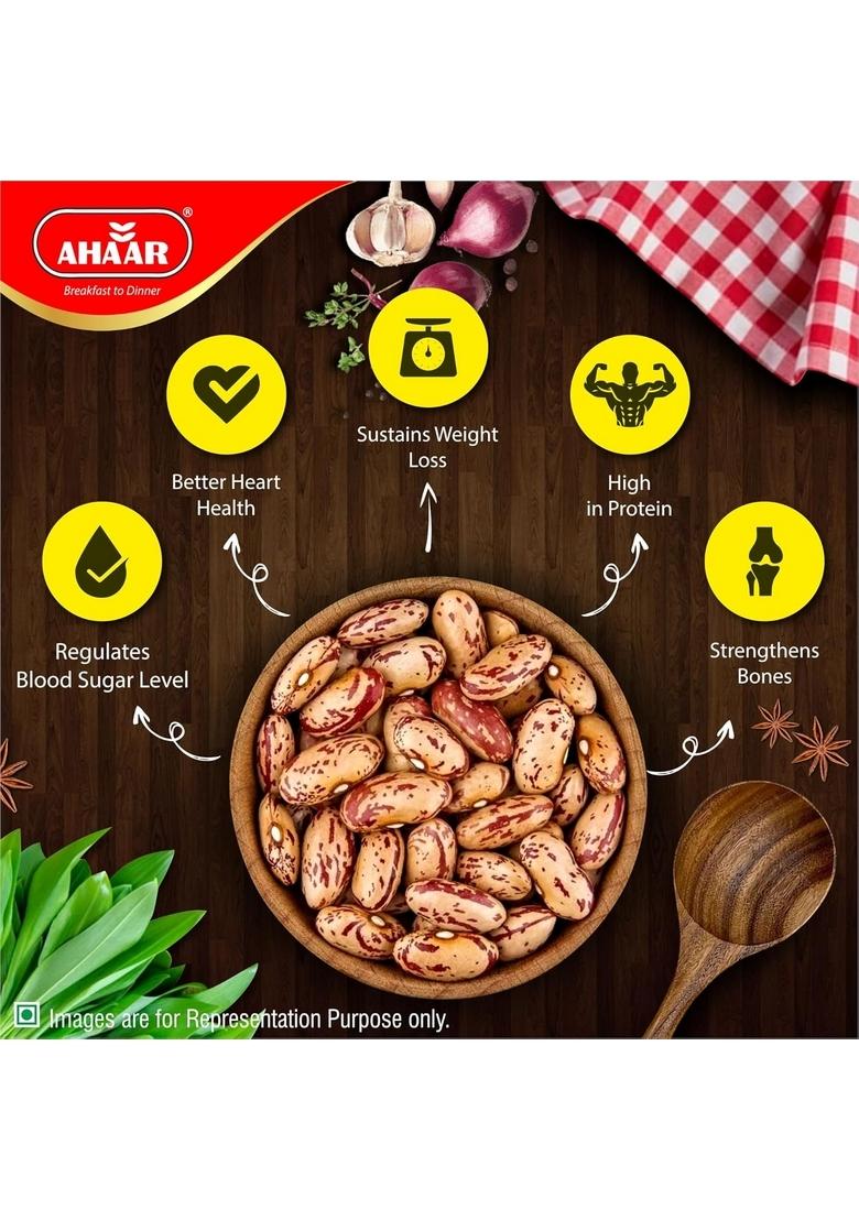 Ahaar Premium Nutritious Rajma Chitra 1 Kg