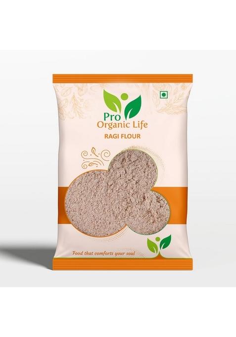 Pro Organic Life Ragi Flour/Ragulu Kezhvaragu/Mandua Raagi/Taidalu/Kodra/Mandia/Elusine Coracana/Organic Raagi Pack Off-800Gm.