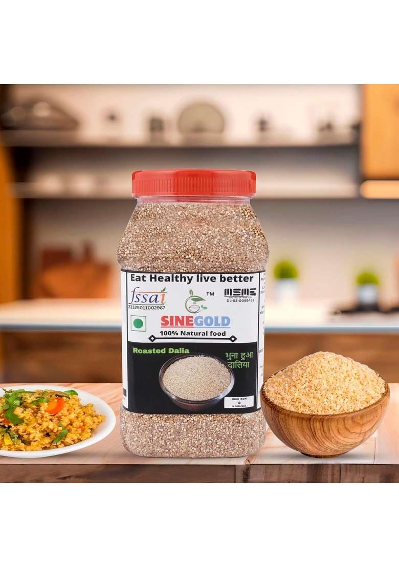 Sinegold Broken Wheat Daliya | Nutritious With High In Protein And Fiber Roasted Gehoon Dalia Easy To Use No Preservatives 920 Gm - Indya