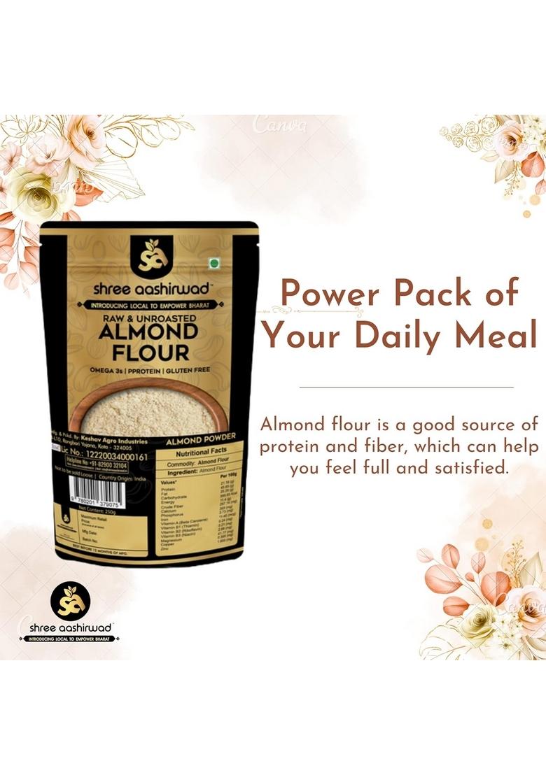 Shree Aanantam 100% Pure Natural Premium Almond Flour -400Gr