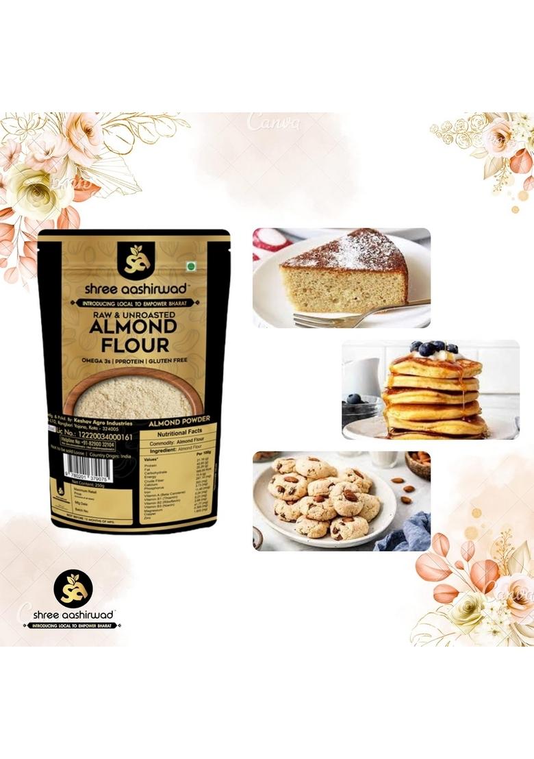 Shree Aanantam 100% Pure Natural Premium Almond Flour -400Gr