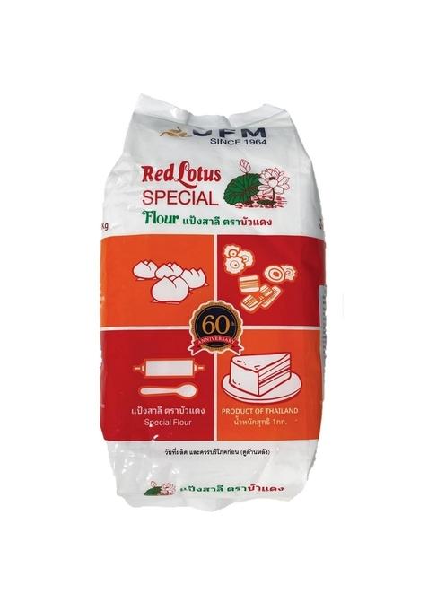 Le-Chef Red Lotus Special Flour 1Kg | Premium Asian All-Purpose For Baking, Frying & Cooking