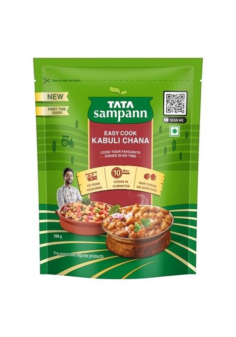 Tata Sampann Easy Cook Kabuli Chana, No Soak Required, Cooks In 10 Minutes, Raw Additives, Chef Ranveer Brar’S Recommendation, 200G