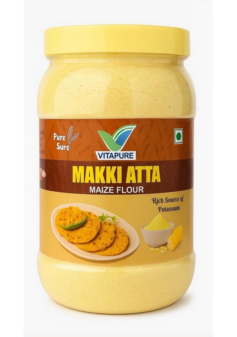 Vitapure Exports And Suppliers Llp Makki Atta, Premium Maize Flour, Rich In Potassium, 1 Kg