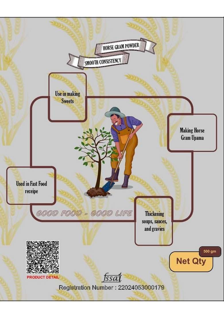 Sara Food And Dairy Products Protein-Rich Horse Gram Flour: Kulith Peeth - 500Gms | All Purpose Flour Vegan Protein Gluten-Free Energy-Filled Rich In Antioxidants, Iron, Calcium & Zinc… - Indya