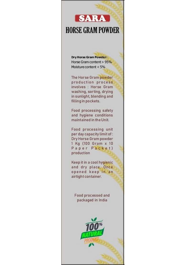 Sara Food And Dairy Products Protein-Rich Horse Gram Flour: Kulith Peeth - 500Gms | All Purpose Flour Vegan Protein Gluten-Free Energy-Filled Rich In Antioxidants, Iron, Calcium & Zinc… - Indya