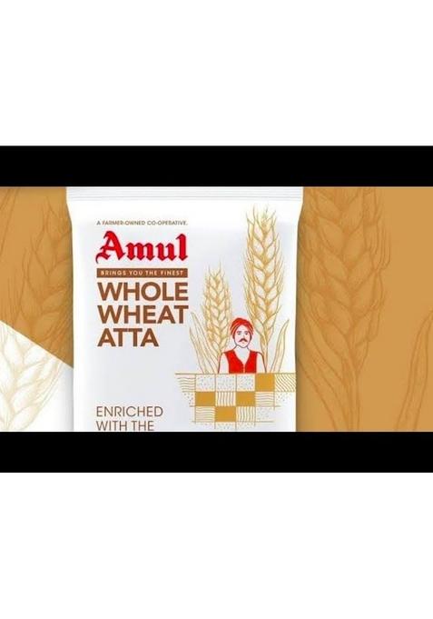 Amul Premium Whole Wheat Atta, Farmer-Owned Co-Operative Flour, Enriched With Care And Passion