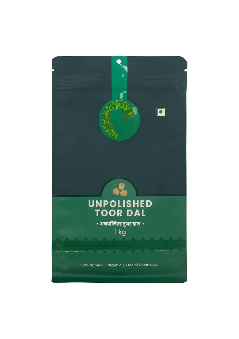 Girorganic Unpolished Toor Dal 1Kg | & Hand Pounded Arhar Split Chemicals Additives Free Organic Tuvar Protein Fiber Rich Pigeon Pea