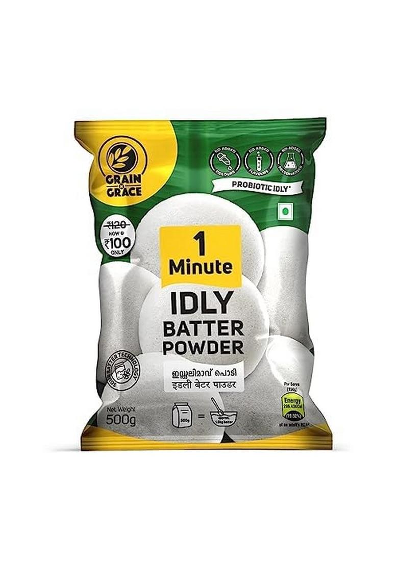 Grain 'N' Grace N 1 Minute Idli Dosa Batter Powder Combo Vegetarian South Indian Instant Mix (500Gm Each)