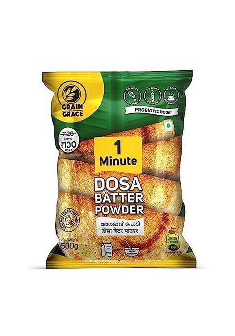 Grain 'N' Grace N 1 Minute Idli Dosa Batter Powder Combo Vegetarian South Indian Instant Mix (500Gm Each)