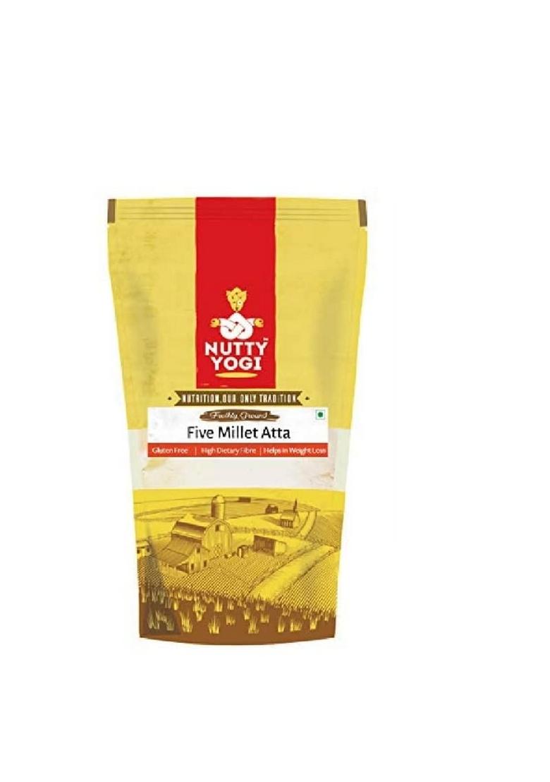 Nutty Yogi 5 Millet Atta L Multi Flour Gluten Free Grain Free, Based