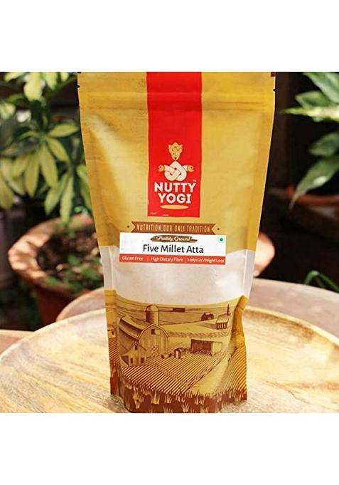 Nutty Yogi 5 Millet Atta L Multi Flour Gluten Free Grain Free, Based