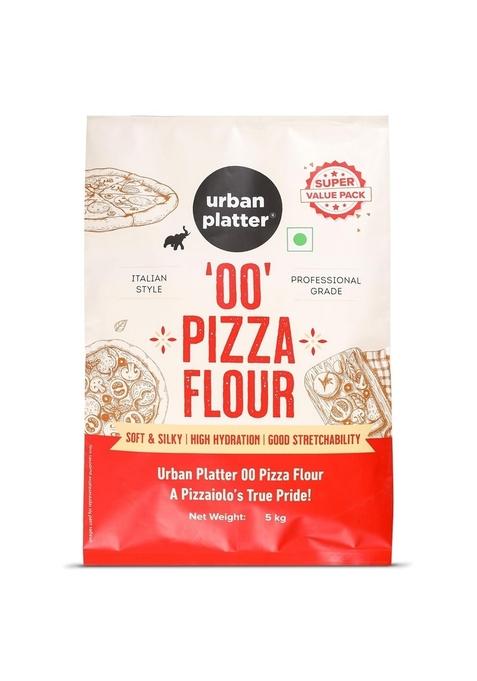Urban Platter '00' Pizza Flour, 5Kg (Superfine Durum Wheat For Soft & Stretchy Dough | Professional-Grade Maida-Free Perfect Homemade Pizza)