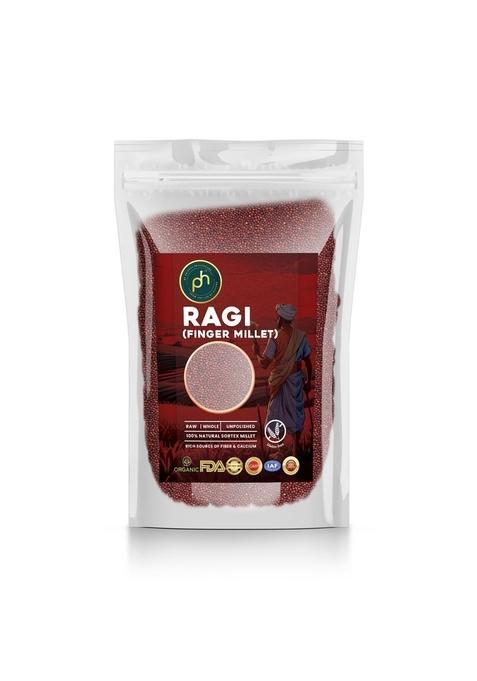 Ph Ph'S Organic Ragi (Nachani) Millet 2 Kg Whole | 100% Gluten Free 0 Pesticide Chemical Source Of Good Carbohydrates